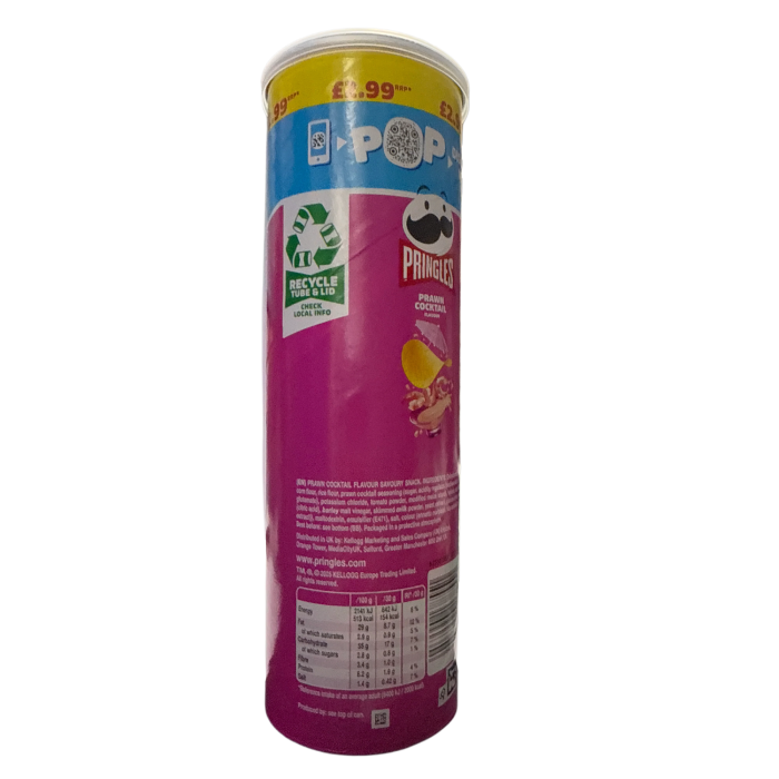 Pringles Prawn Cocktail 165G - U.K Edition