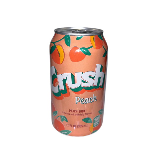 Crush Peach Soda Can 355mL